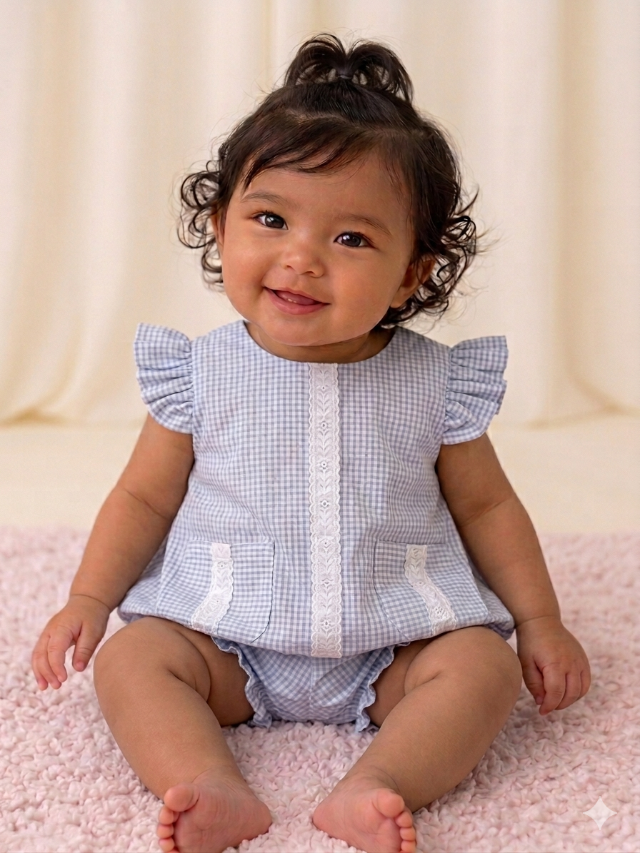Vestido Lunita 6M — Modelo 1 — Lunita Blanca