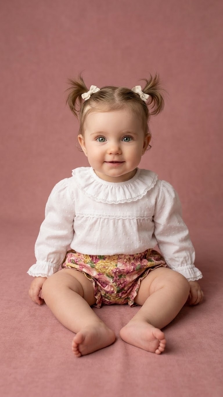 Vestido Lunita 6M — Modelo 3 — Lunita Blanca