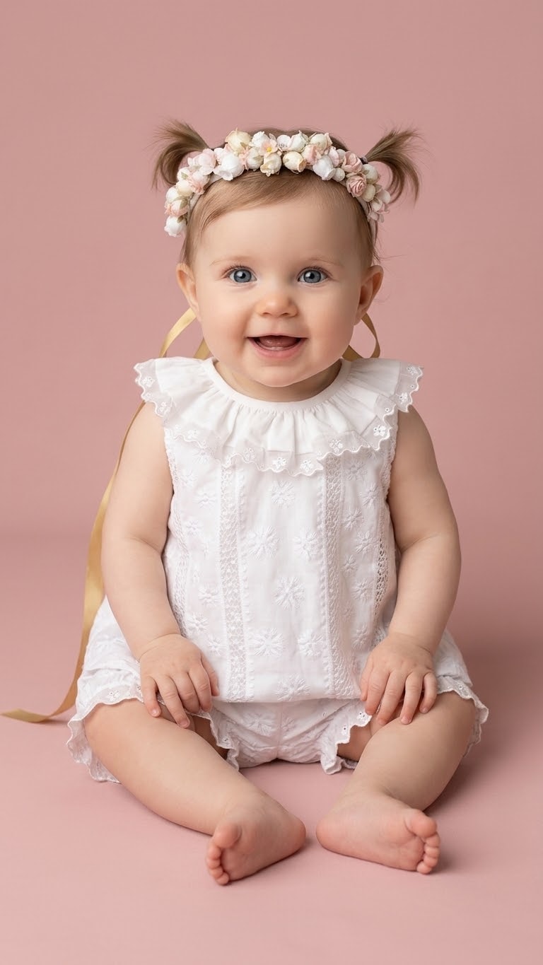 Vestido Lunita 6M — Modelo 4 — Lunita Blanca