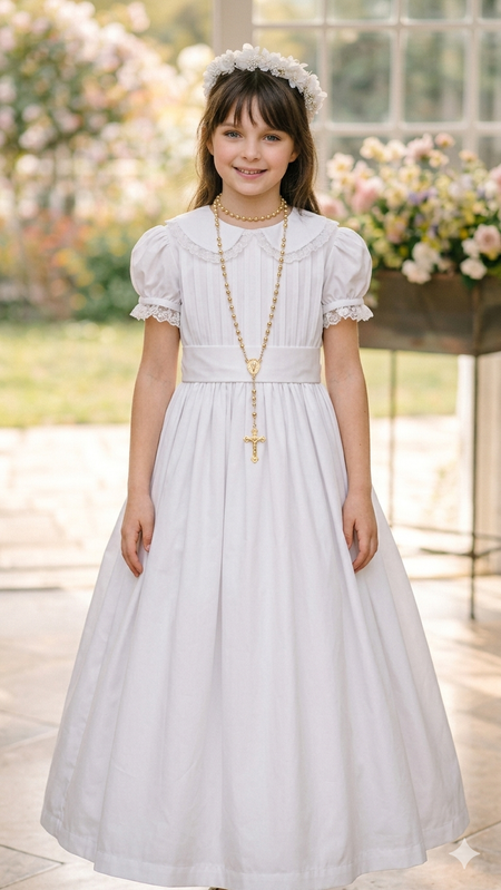 Mod. Clara — Vestido Primera Comunión Lunita Blanca