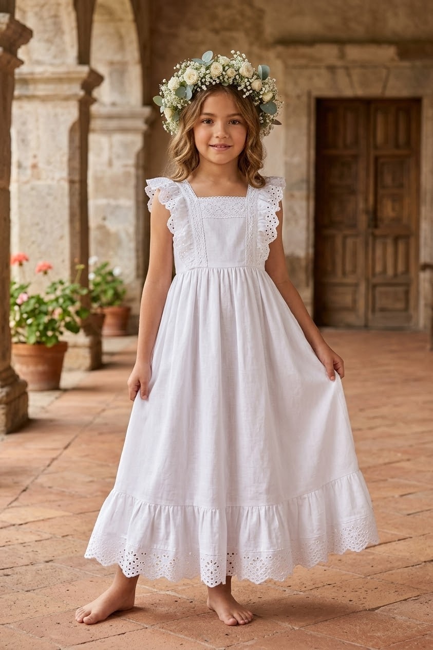 Vestido Largo Cortejo CL003 — Lunita Blanca